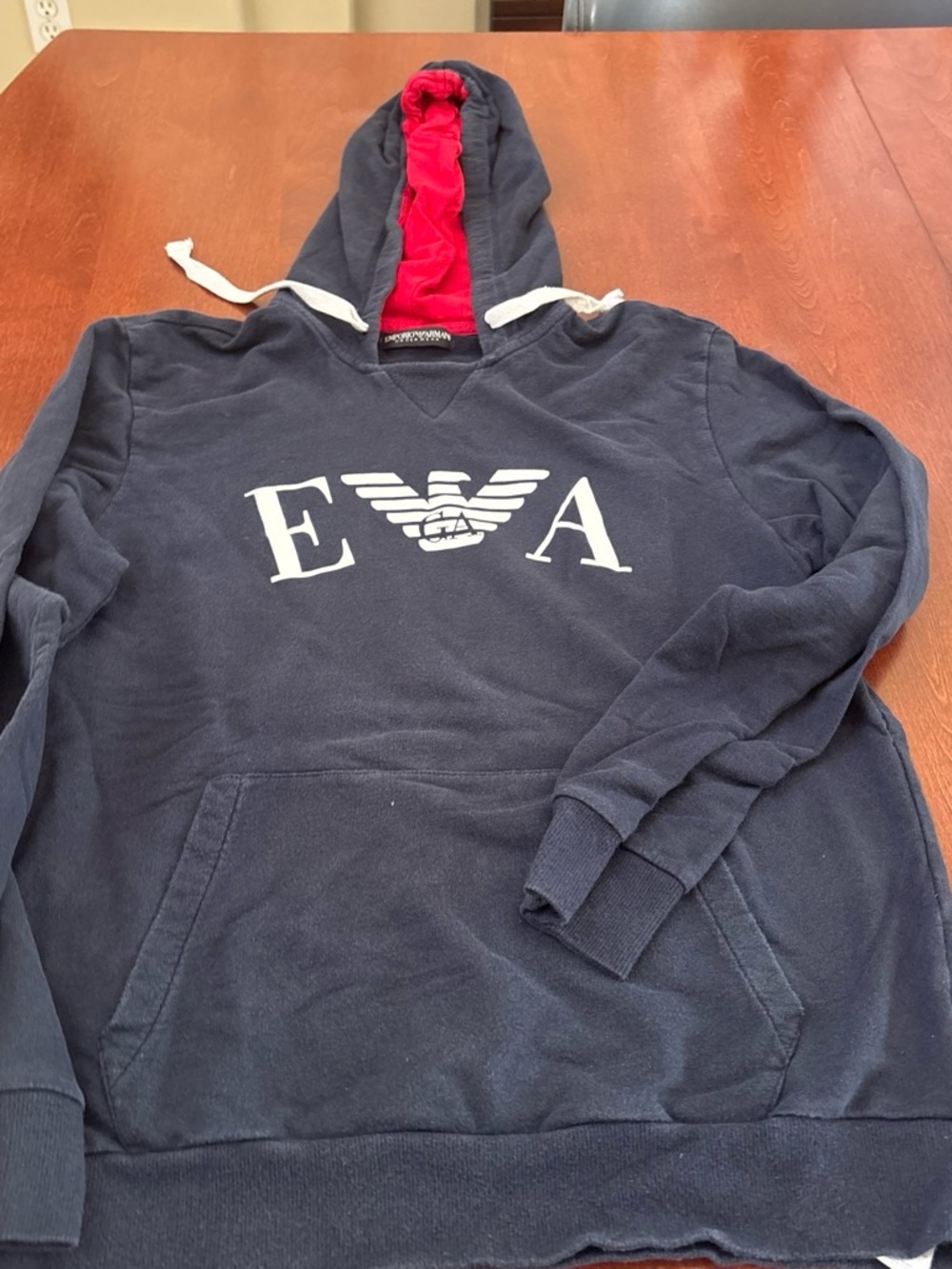 Emporio Armani hoodie in navy blue